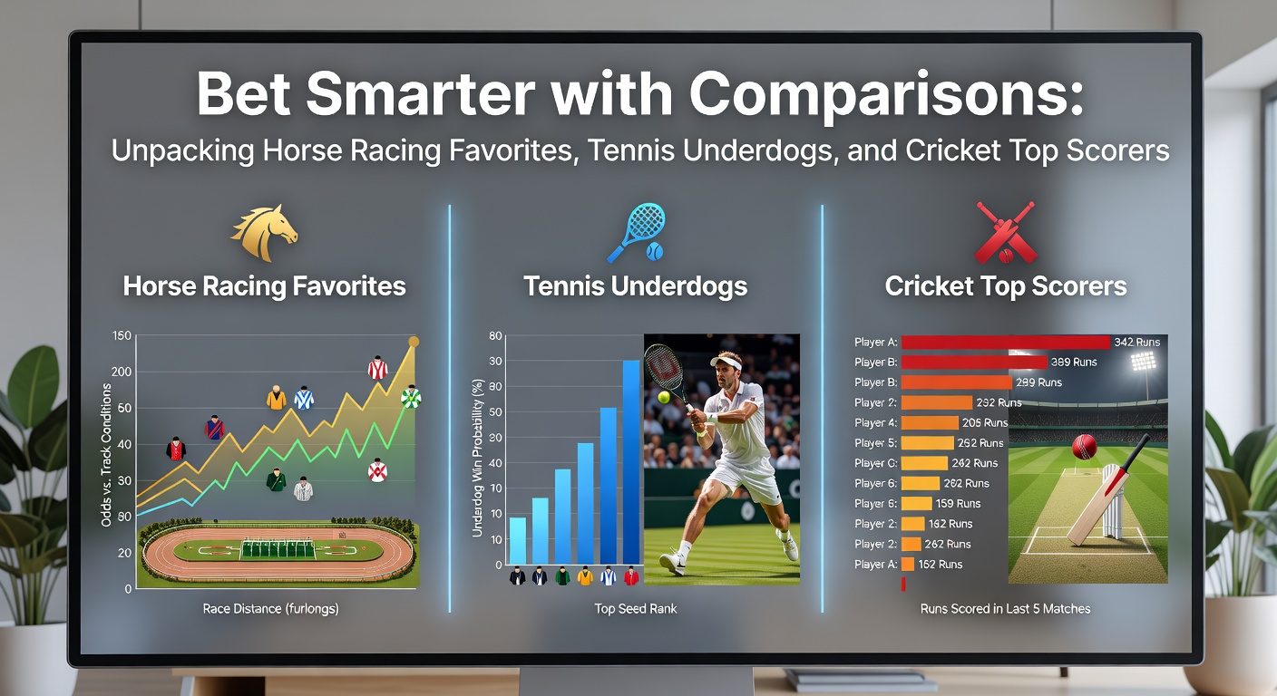 A horse racing favorite charging down the final stretch, jockey urging it forward amid a pack of challengers