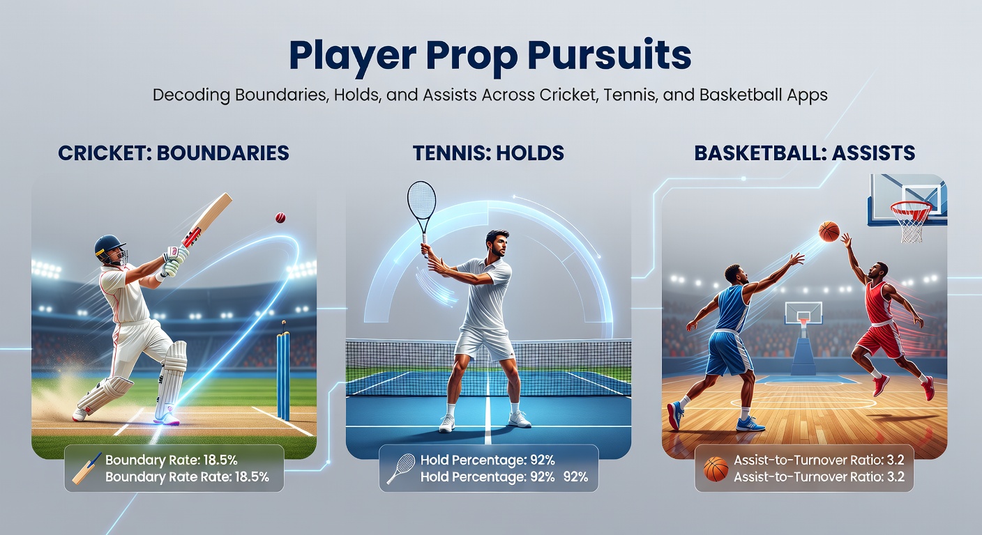 Cricket batsman smashing a boundary shot during an intense T20 match, highlighting player prop excitement