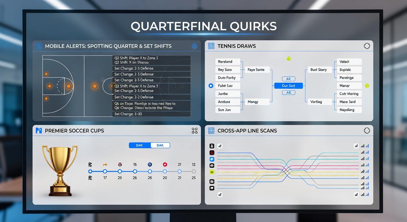 Mobile app displaying real-time odds shifts during a basketball quarterfinal matchup, highlighting line movements across multiple betting platforms