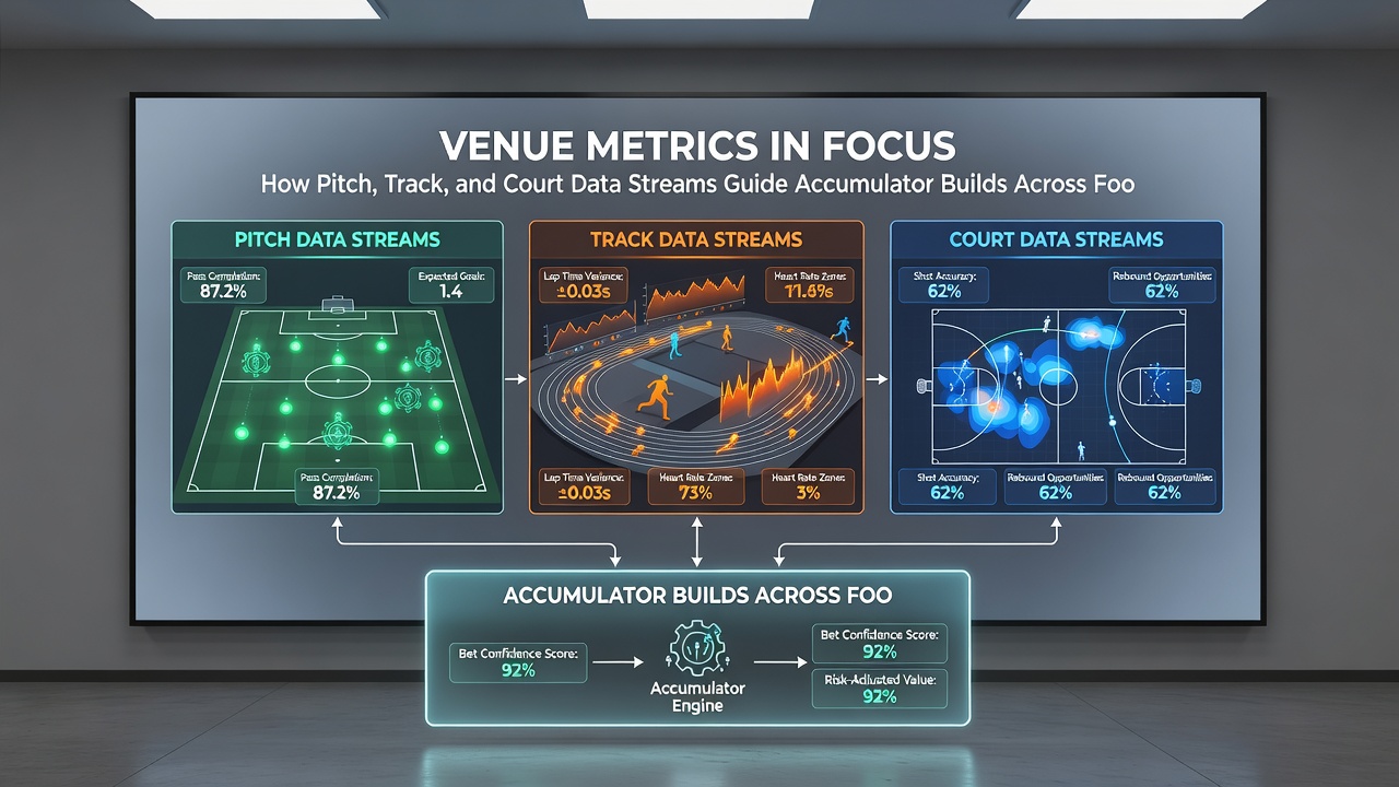 Tennis court surface analytics overlaid on a mobile accumulator builder showing bounce and speed metrics